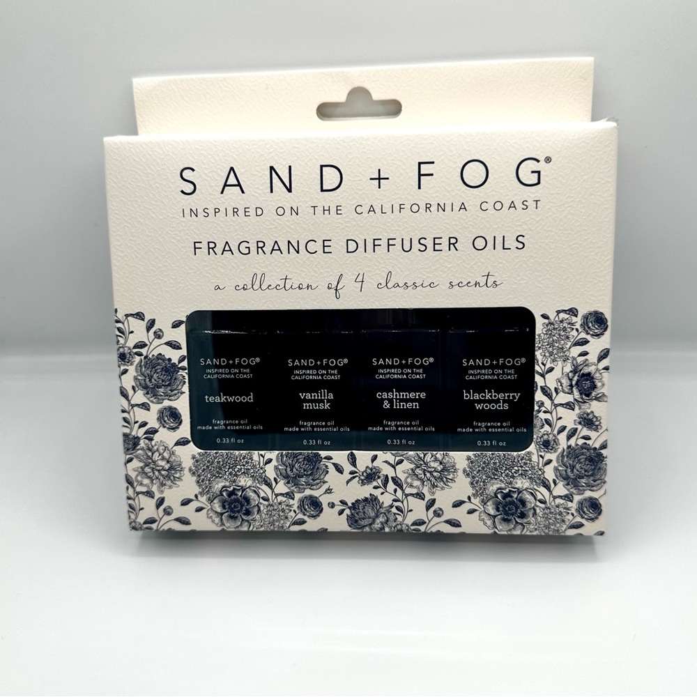 SAND + FOG  Fragrance Diffuser Oils. A collection of 4 Classic scents